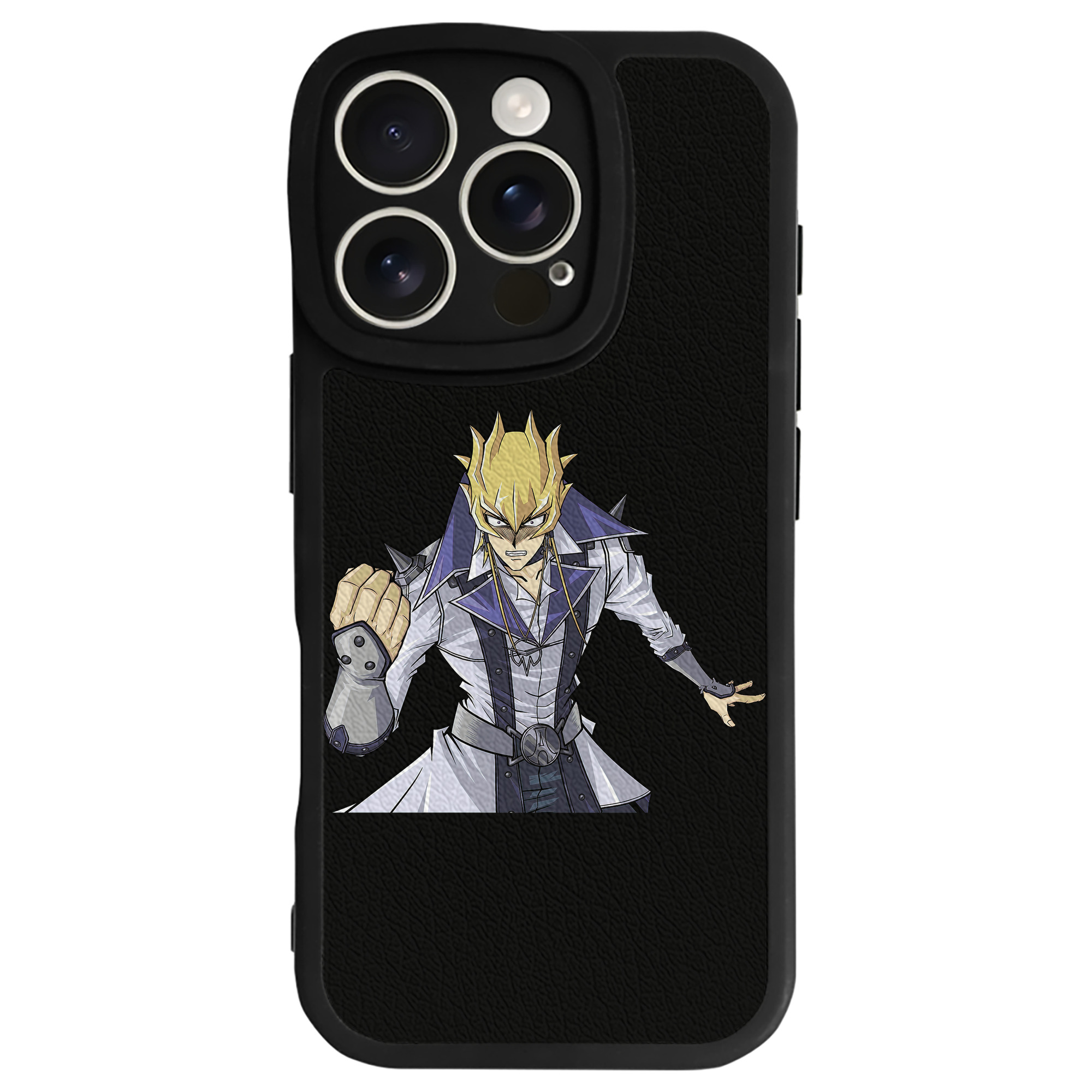 （画像用） 遊☆戯☆王 Yu-Gi-Oh! 【iPhone 16シリーズ対応】シリコンスマホケース（レザー調） 材質：シリコン